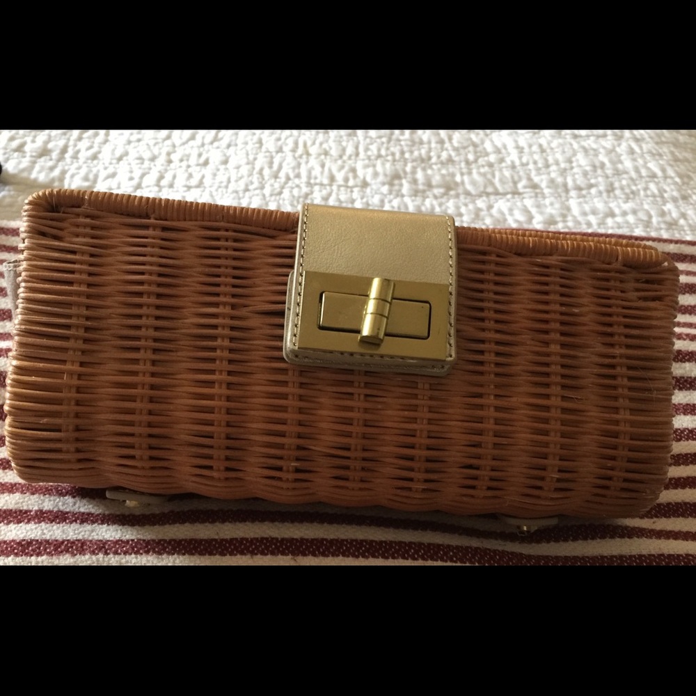 J. Crew straw clutch